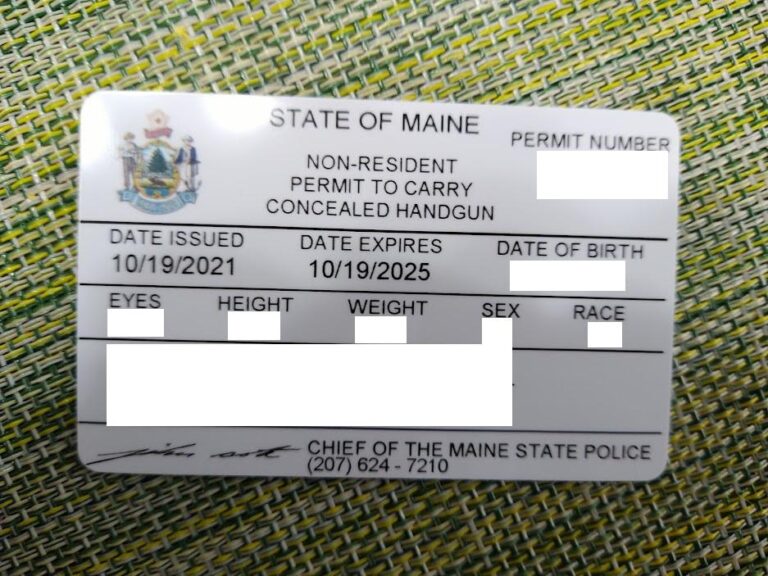 Maine Gun Permit