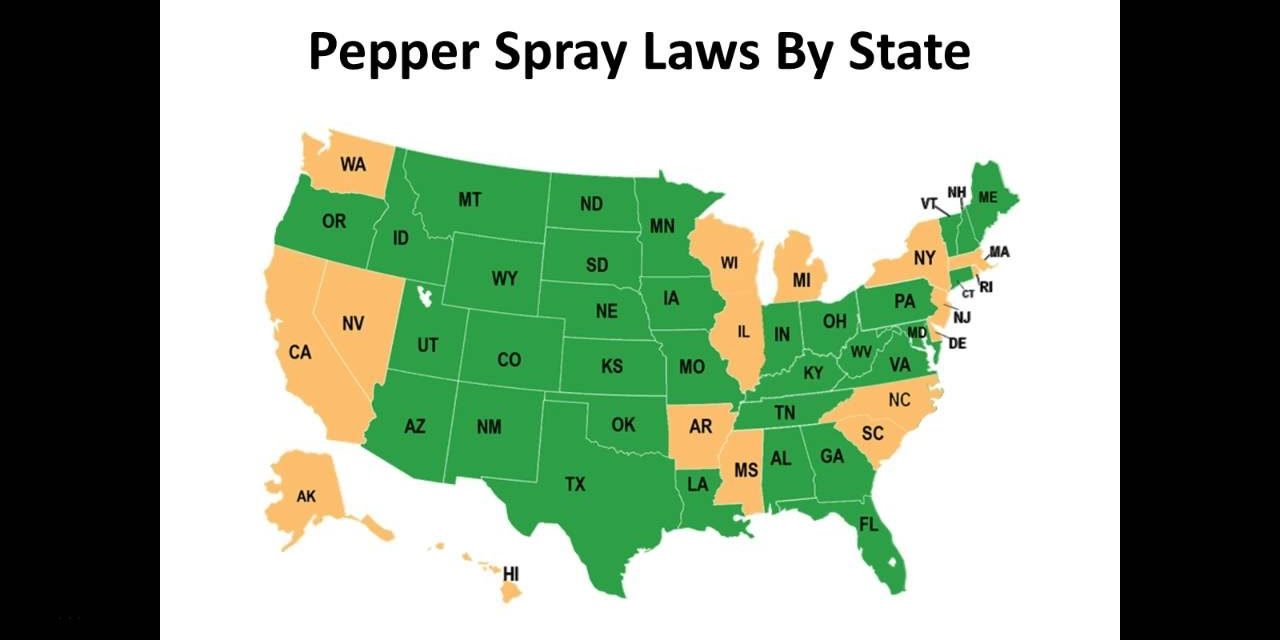 Pepper Spray Laws By State