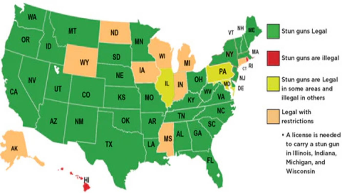 Stun Gun Laws By State